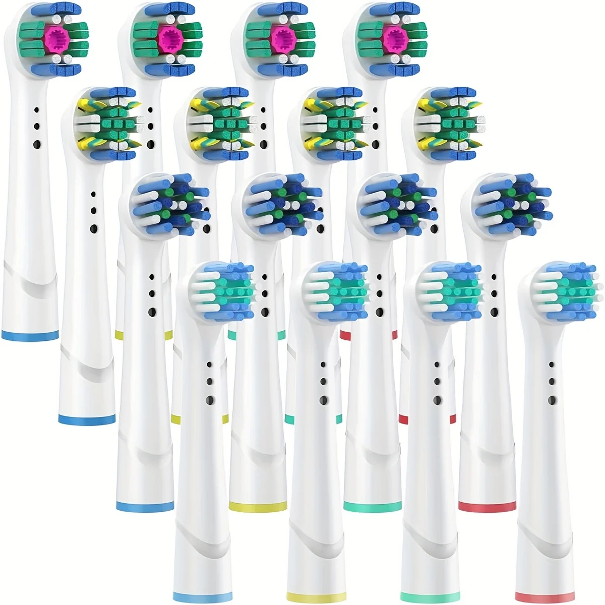 4/12/16Pcs Replacement Toothbrush Heads Compatible