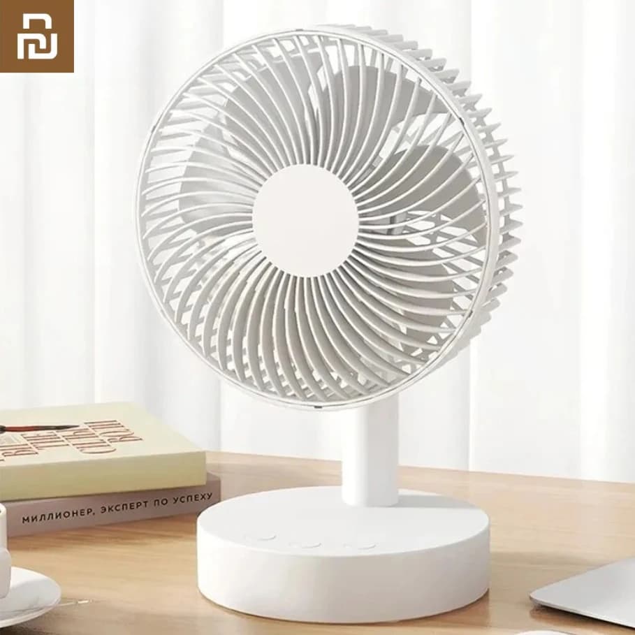Youpin Fan Small White Desktop Timer Mute With Fou