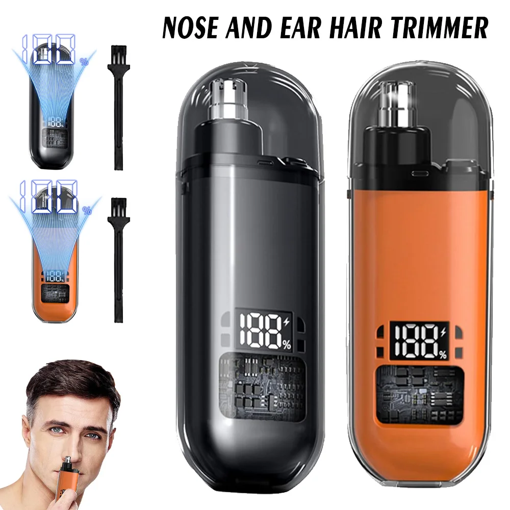 2025 New Electric Nose Hair Trimmer Mini Pocket Nose Ears Hair Eyebrow Trimmer for Men Rechargeable Clipper home appliance