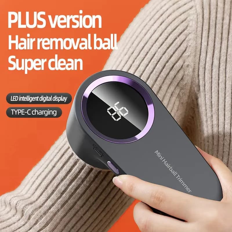 Clothing Hair Dehairing Device LED Portable Digital Electric Particle Hair Dehairing Device USB Rechargeable Felting Removal Dev