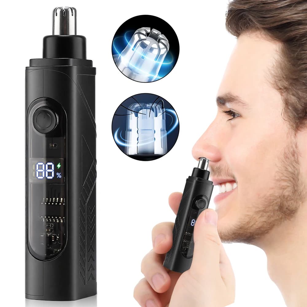 Electric Ear Nose Hair Trimmer For Men USB Charging Portable Nose Hair Trimmer For Men Women Ear Nose Eyebrow Facial Hair Trimme