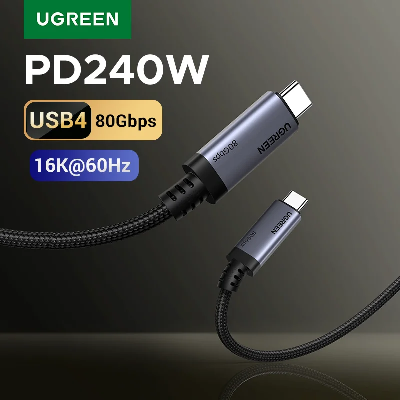 يوقرين كيبل USB-C PD3.1 مع USB