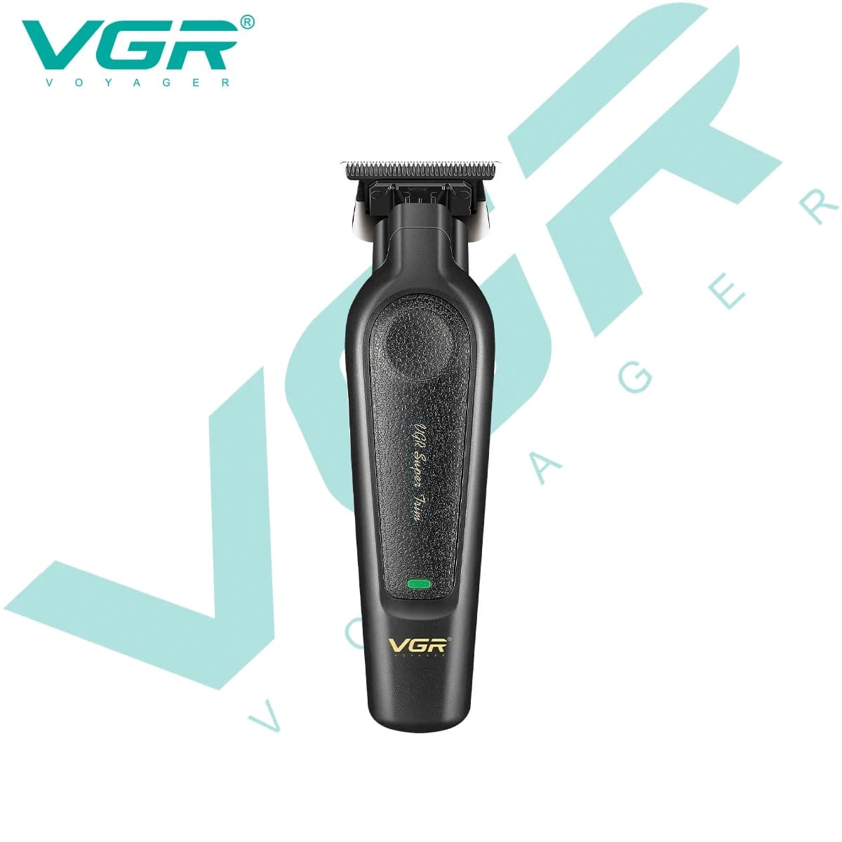 VGR V-995 electric hair clipper, metal leather body, men's hair clipper, household oil head carving, electric pusher, LED digita