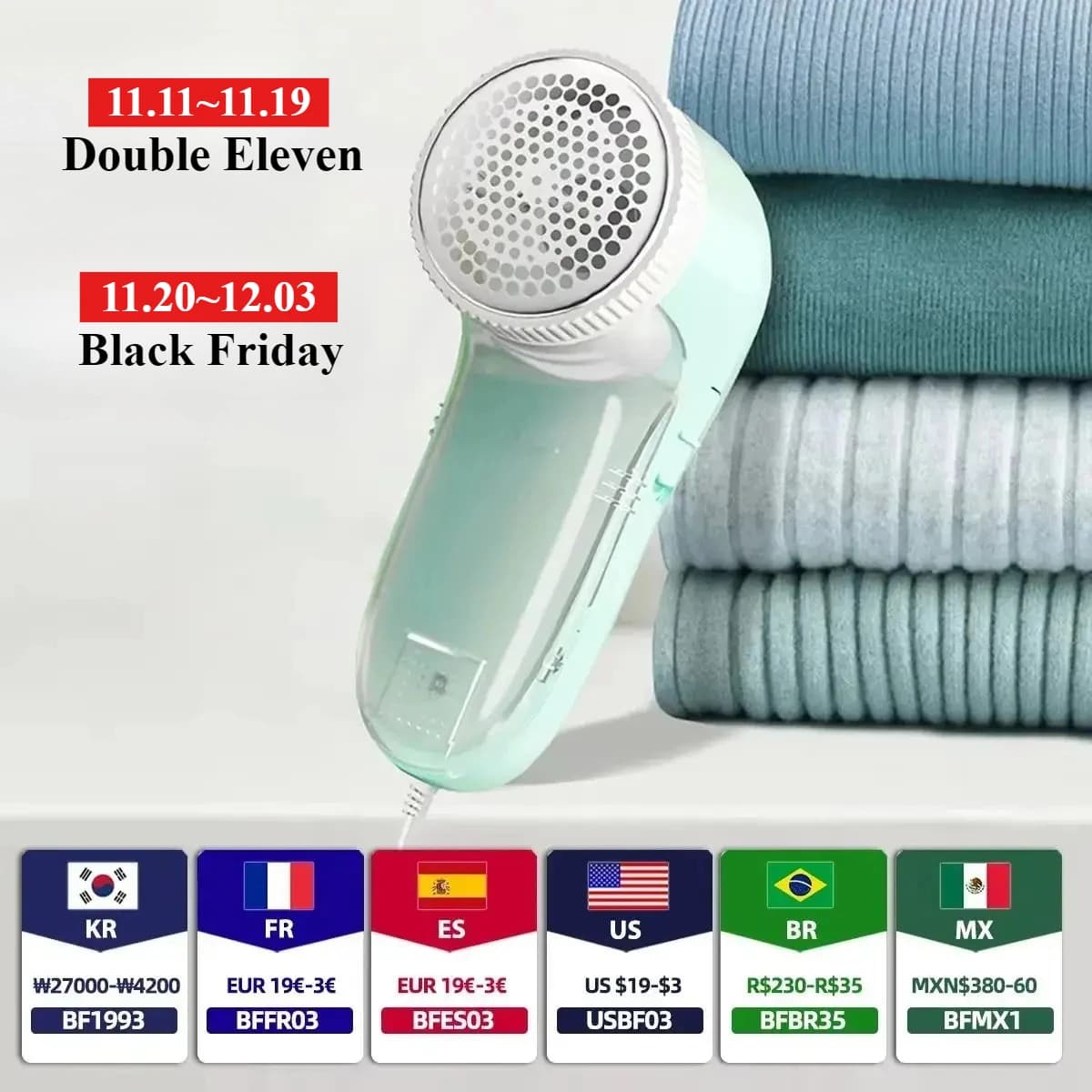 Electric Household Clothes Shaver Fabric Lint Remover Fuzz Electric Fluff Portable Brush blade Professional Lint Remover Trimmer