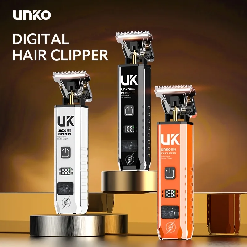 Professional Cordless Hair Clipper, Rechargeable Electric Hair Trimmer for Men Kids Home & Salon Use