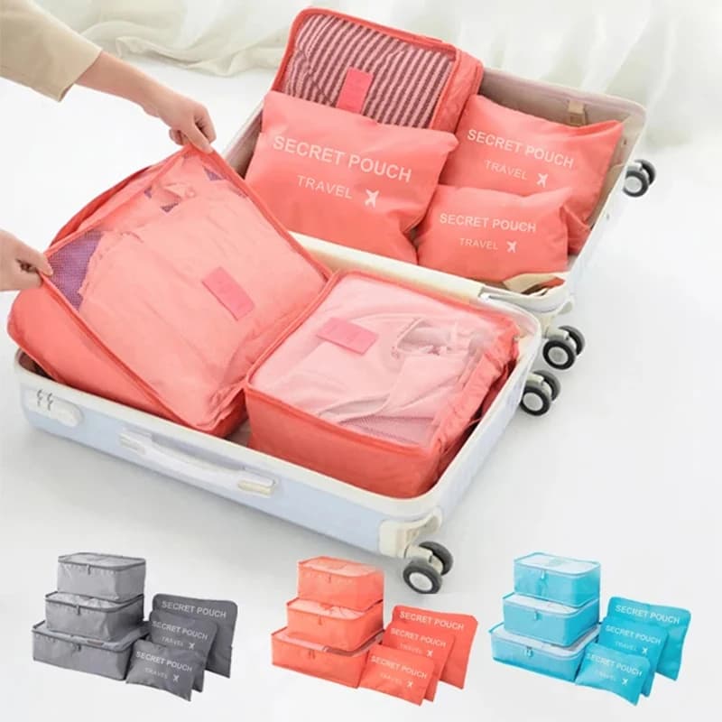 6pcs Travel Storage Bag Large Capacity Luggage Clo