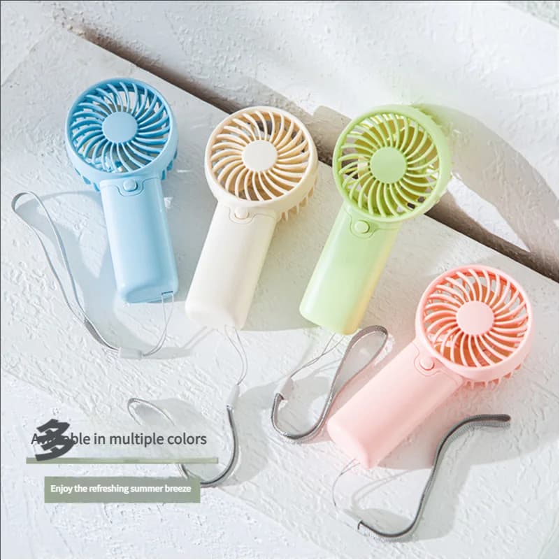 MEET SUN Portable Fan Convenient Creative Small Fan Pocket Hand-held Fan Lightweight AA Battery Handheld Mini Fan Air Coolers