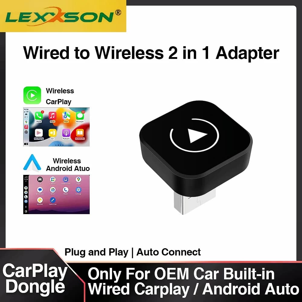 2in1 Wireless CarPlay Android Auto Adapter