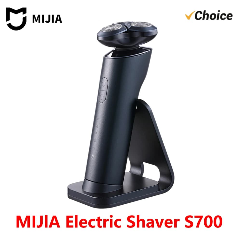 New MIJIA Electric Shaver S700 Portable Flex Razor 3 Head Shaving IPX7 Waterproof Washable Beard Trimmer Trimer Cutter 30 day