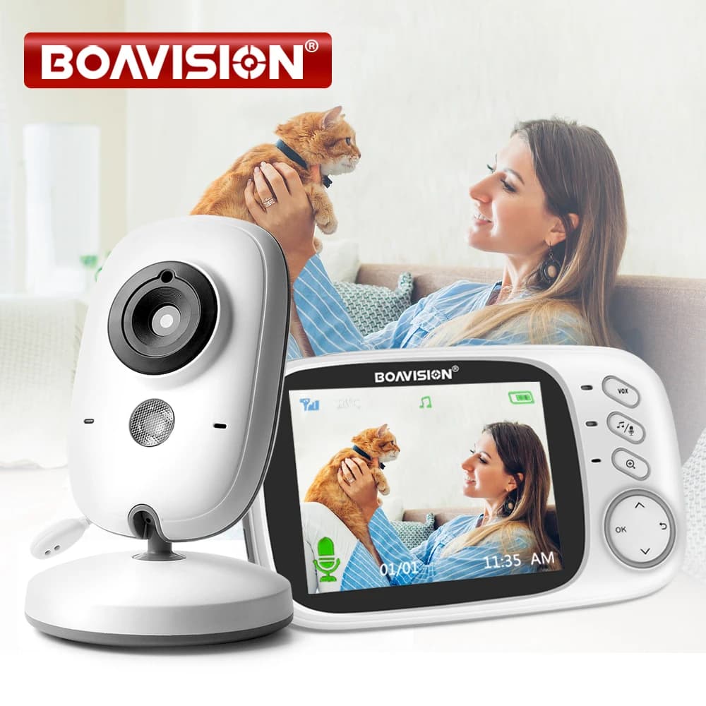 VB603 Video Baby Monitor 2.4G Wireless With 3.2 Inches LCD 2 Way Audio Talk Night Vision Surveillance Security Camera Babysitter