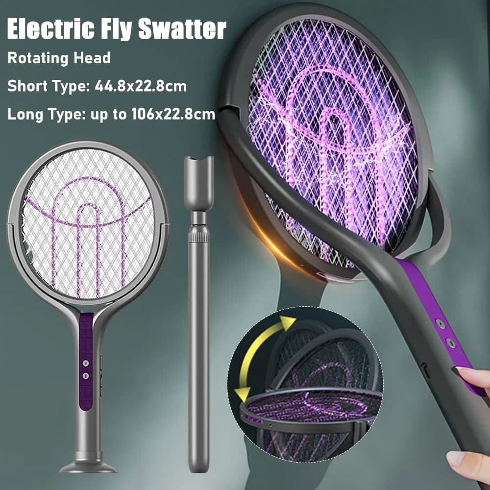 NEW USB Electric Fly Swatter Extendable Mosquito S