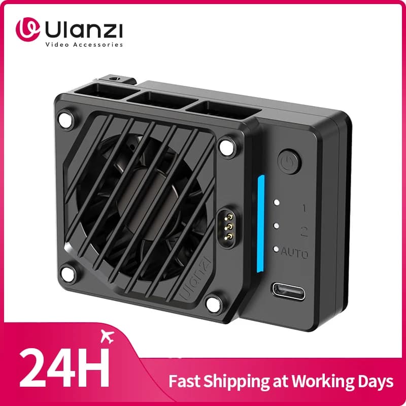 Ulanzi CU01 Thermostatic Semiconductor Camera Cooler 2°C-5°C Camera Cooler for Sony Canon Fujifilm Nikon Wired/Wireless Charging