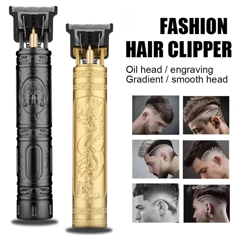 2025 Vintage T9 Hair Clipper /Accessories | USB Fast Charge LCD Shaver | 0mm Bald Cutting Machine Barber for Men Home Haircut