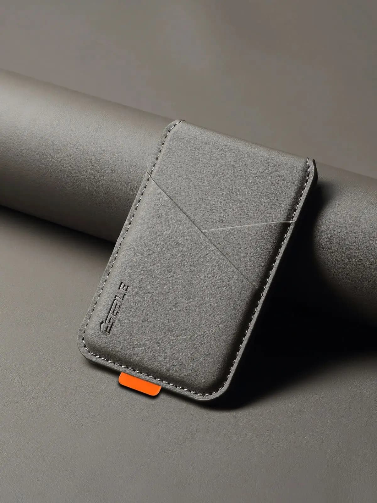 Luxury Leather Cellphone Magsafe Magnetic Card Holder For IPhone 14 13 15 16 17 Pro Max 16Plus RFID Anti-Skimming Bank ID Card