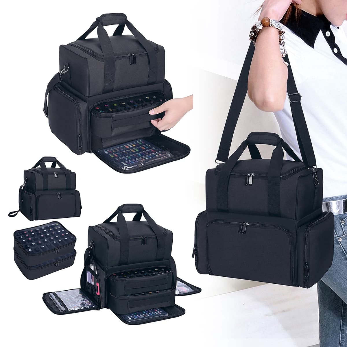 حقيبة 80-Bottle محمول مع