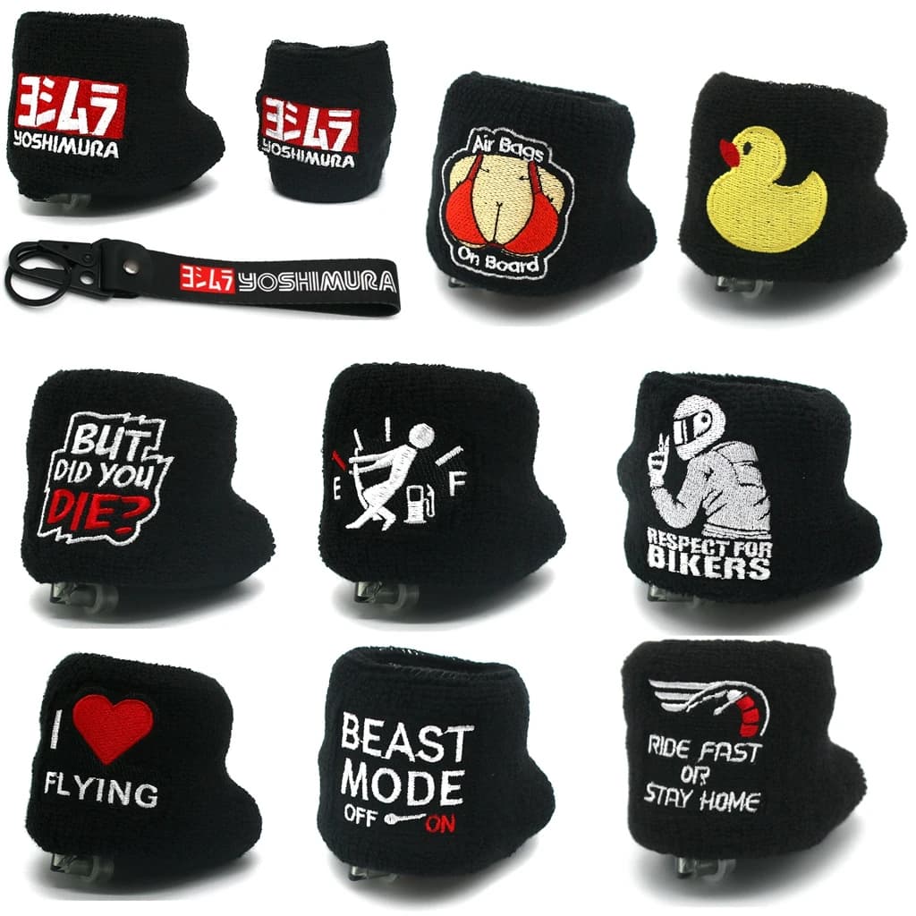 Motorcycle Front Fluid Oil Brake / Clutch Reservoir Cover Sock For Suzuki GSX-R 750 600 1000 GSXR750 GSXR600 GSXR1000