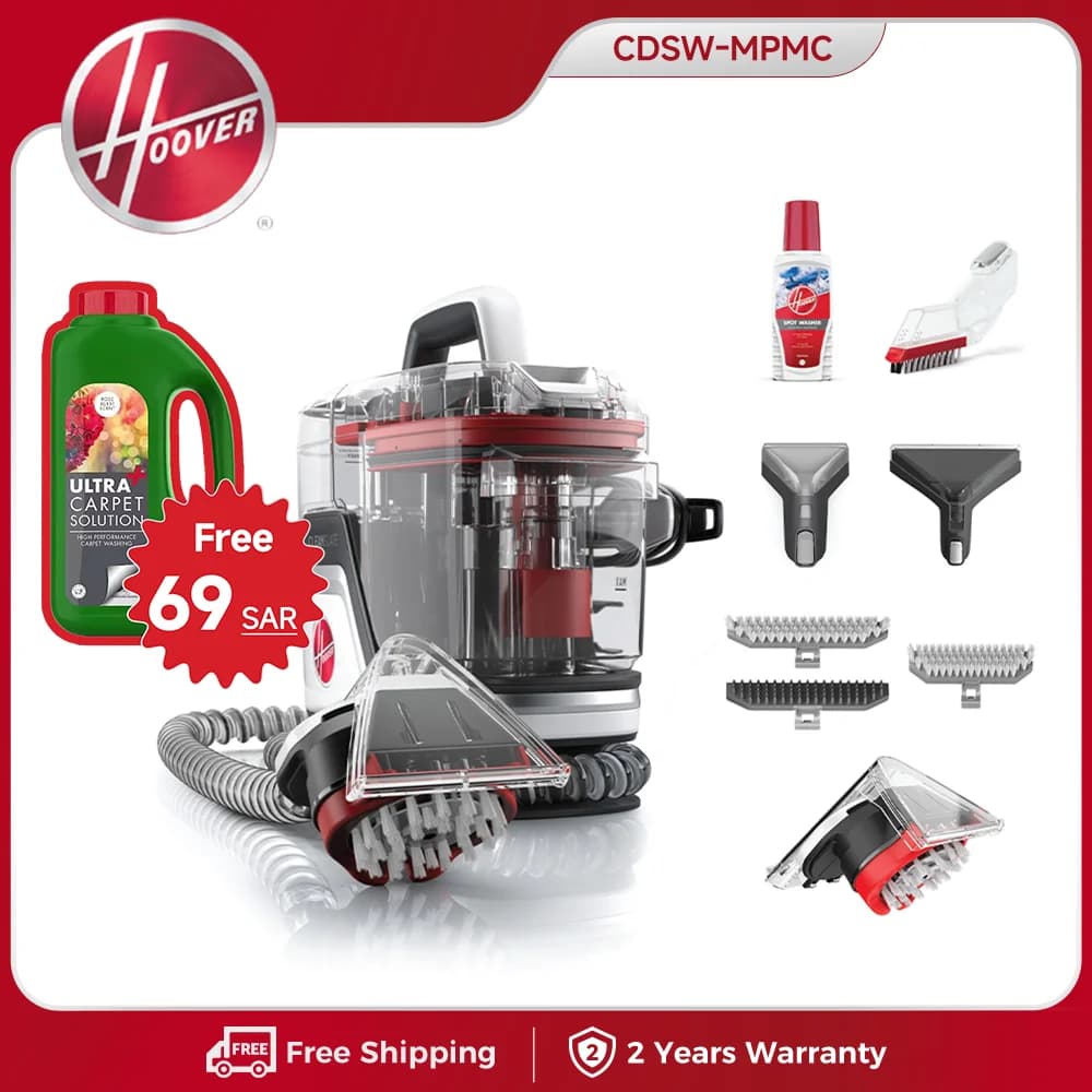 Hoover Cleanslate Complete Spot Vacuum Cleaner with Powerful Deep Cleaning with Versatile Tools Portable For Carpet Home Car