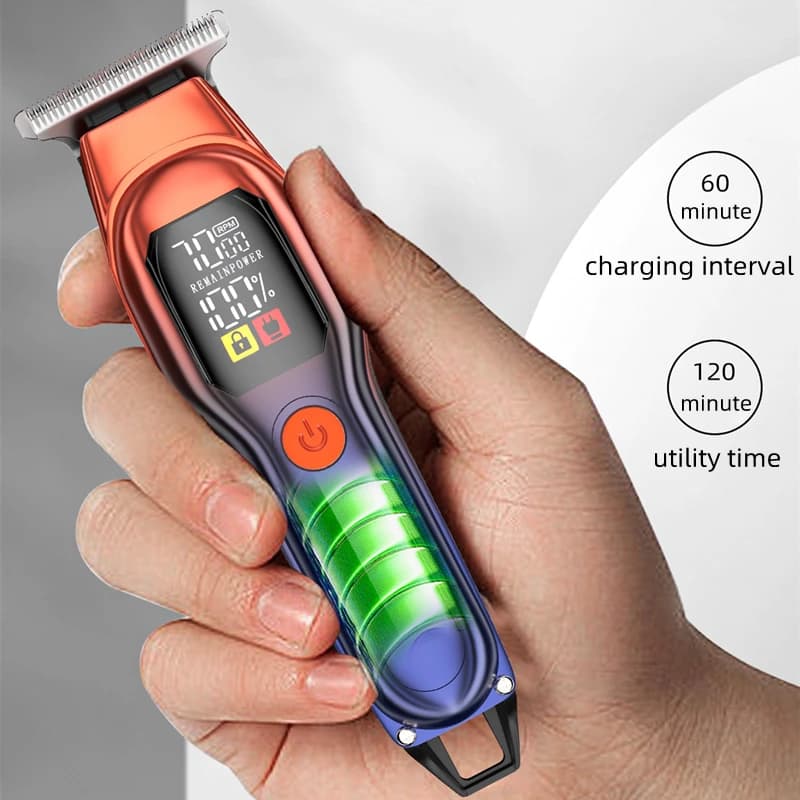 Stainless steel hairdresser electric push cut hair charging type electric push artifact automatic razor home electric hairdresse