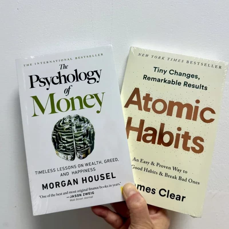 2028【HOT】The Psychology of Money Atomic Habits Timeless Lessons on Wealth,Greed, and Happiness A Simple Way to Build Good Break