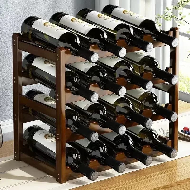 Red WineRack Decoration Household Grid Wine Displa