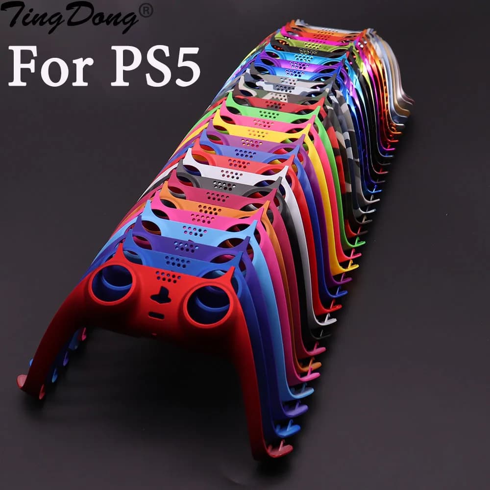 Chrome/Frosted Gamepad Handle Decorative Strip For PS5 Controller Joystick Handle Shell Cover With Pry Bar