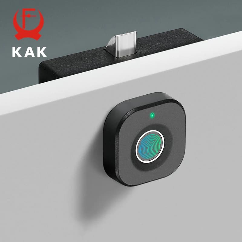 KAK Biometric Fingerprint Lock Black Keyless Cabin