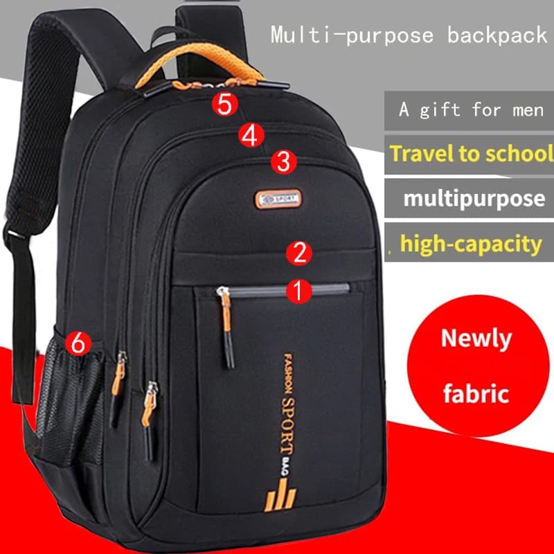 Spring new backpack male leisure business travel b