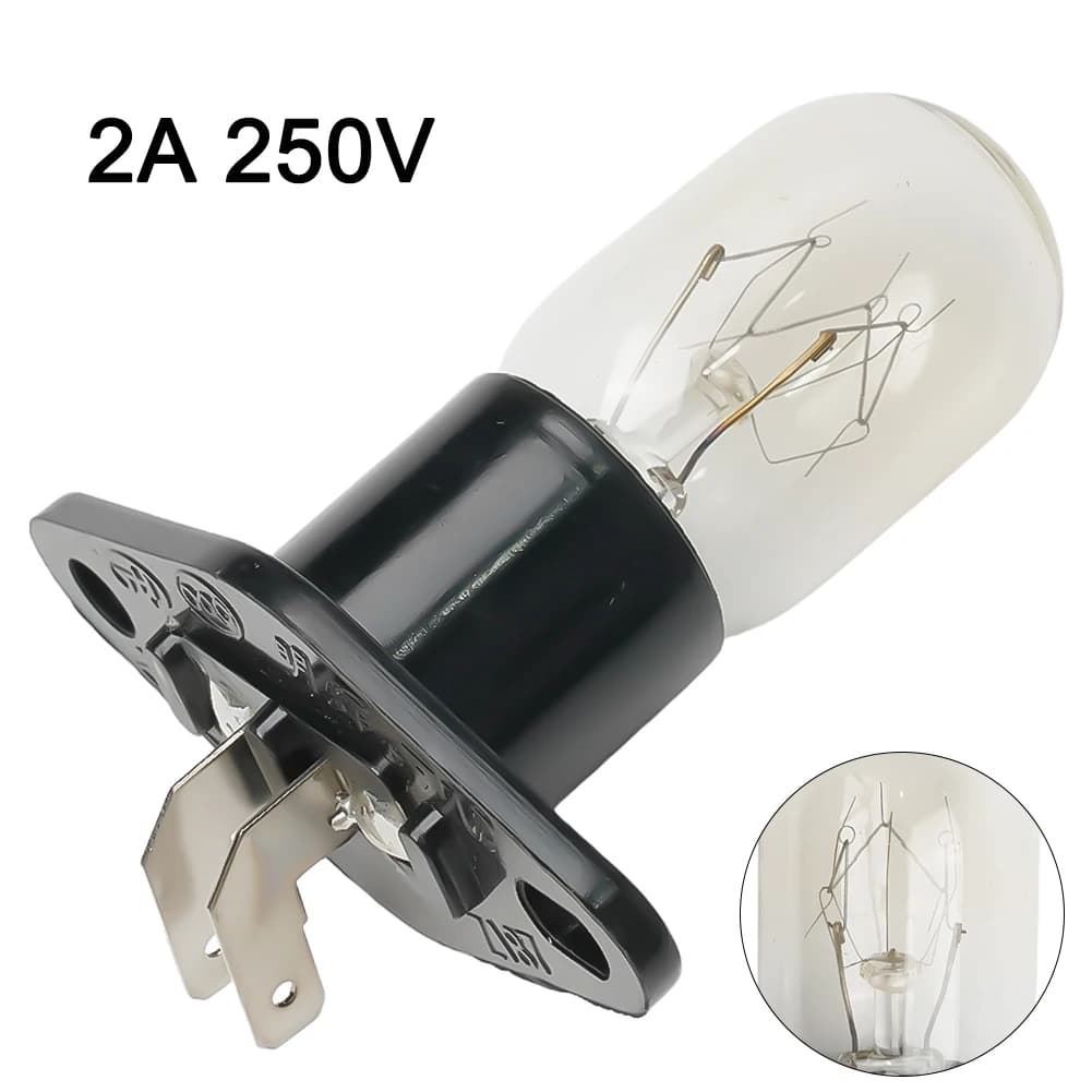 2A 250V 25W Microwave Oven Bulb Refrigerator Lighting Bulb Base Design With Holder Replacement Universal